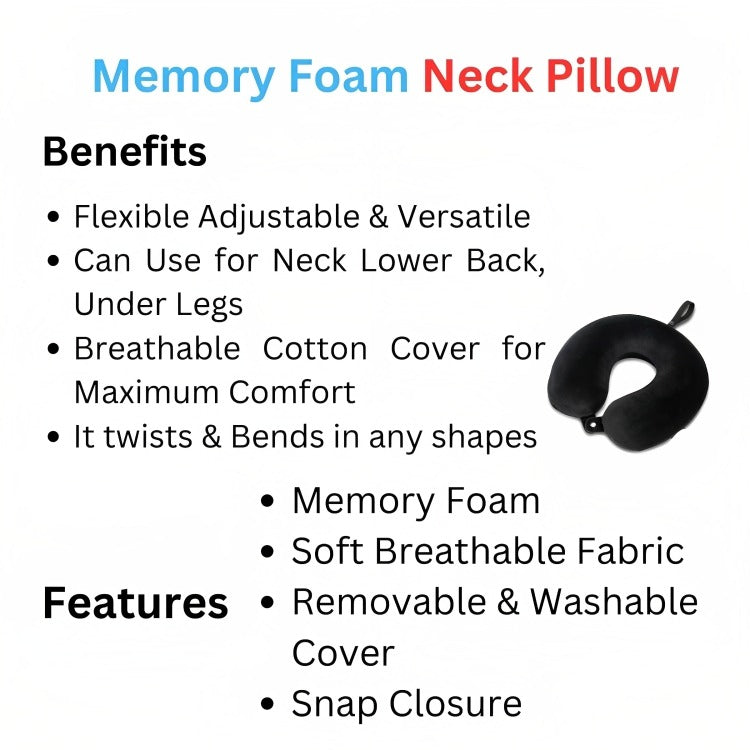 Memory Foam Neck Pillow