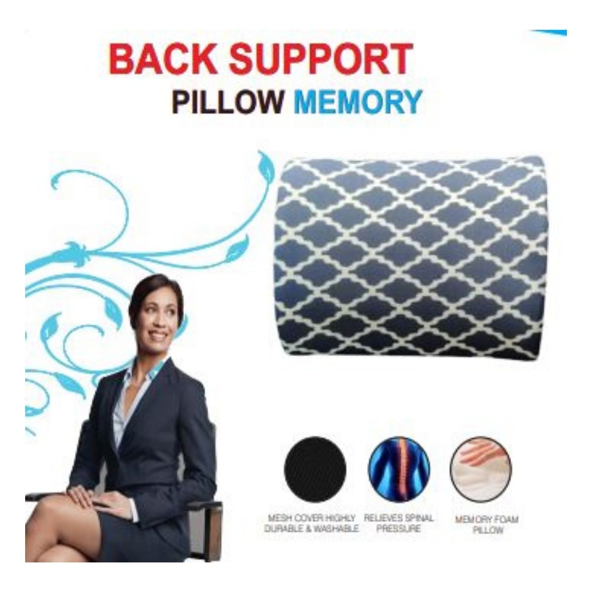 Memory Foam Pillow Small (Assorted)