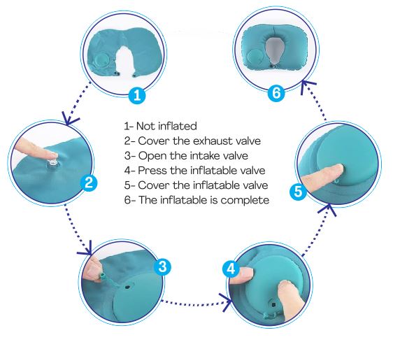 Inflatable Air Neck Pillow