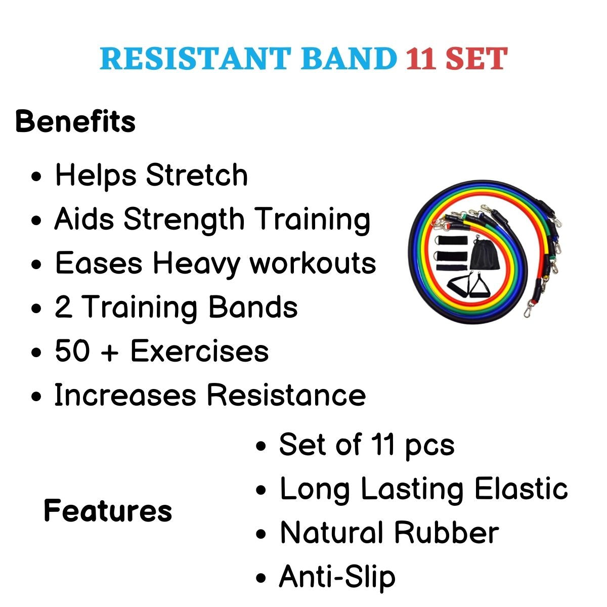 Resistant Band - 11 set