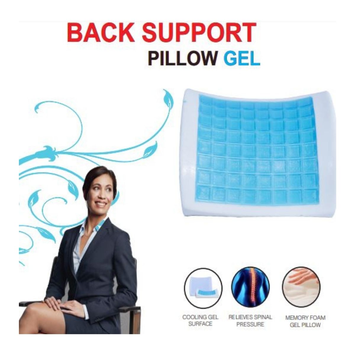 Back Support Pillow Gel