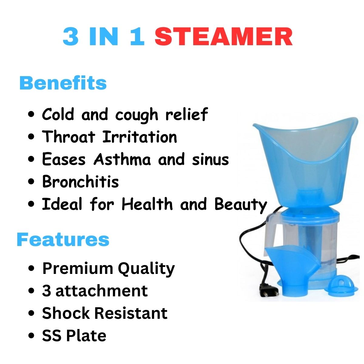 3 IN 1 Steamer
