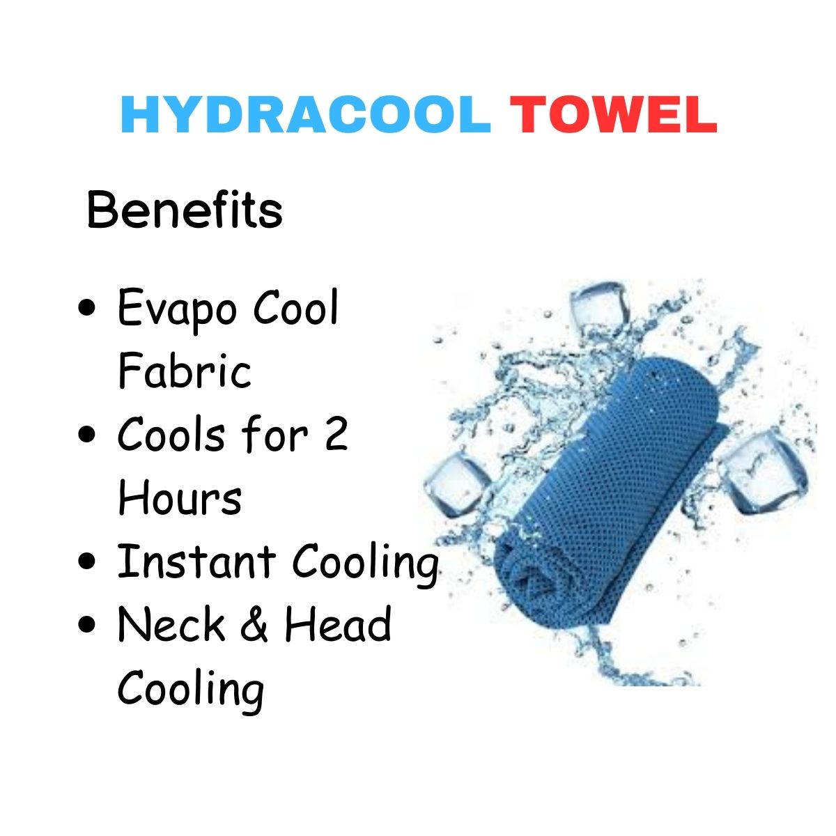Hydracool Towel (Assorted) (code - 12)