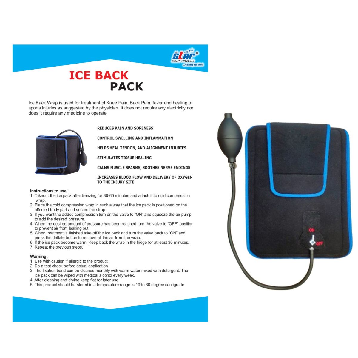 Ortho Hot & Cold Back Pack