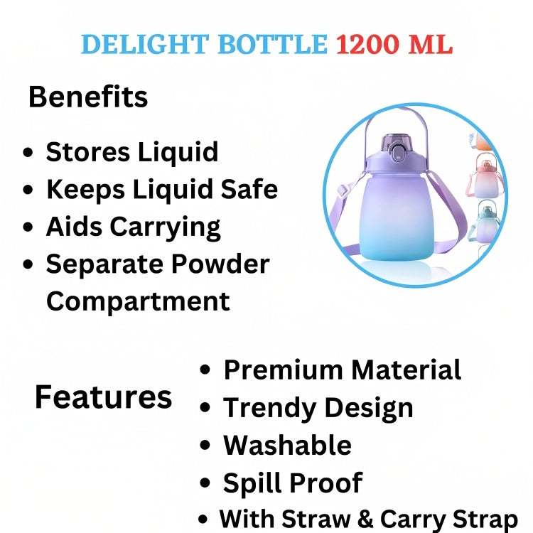 Delight Bottle 1200 ml (Assorted color)