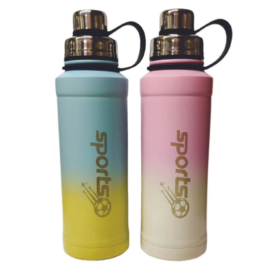 Sports Bottle 1000 ml Stainless steel with Hot & Cold (Assorted)