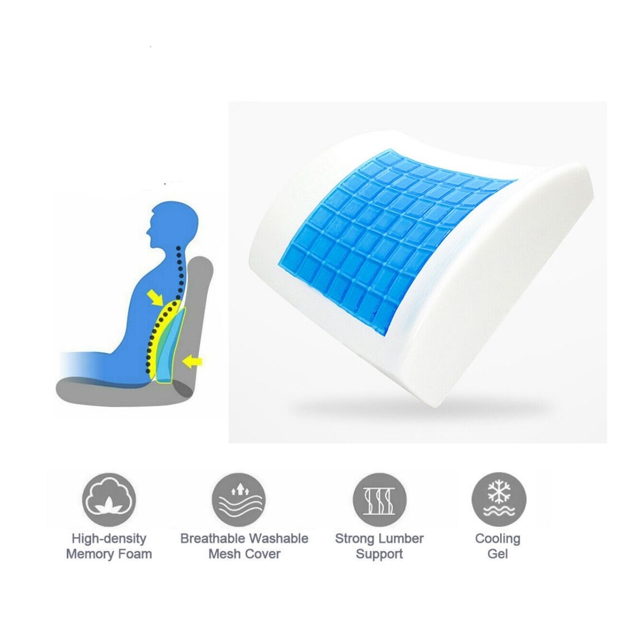 Back Support Pillow Gel