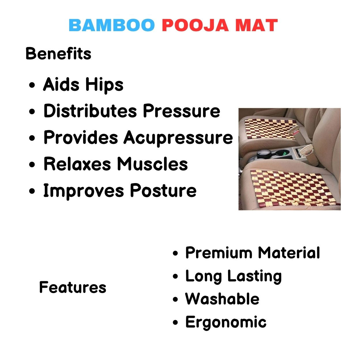 Bamboo Pooja Mat