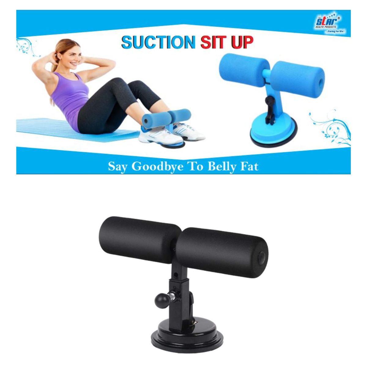 Suction Sit Ups (Assorted Color)