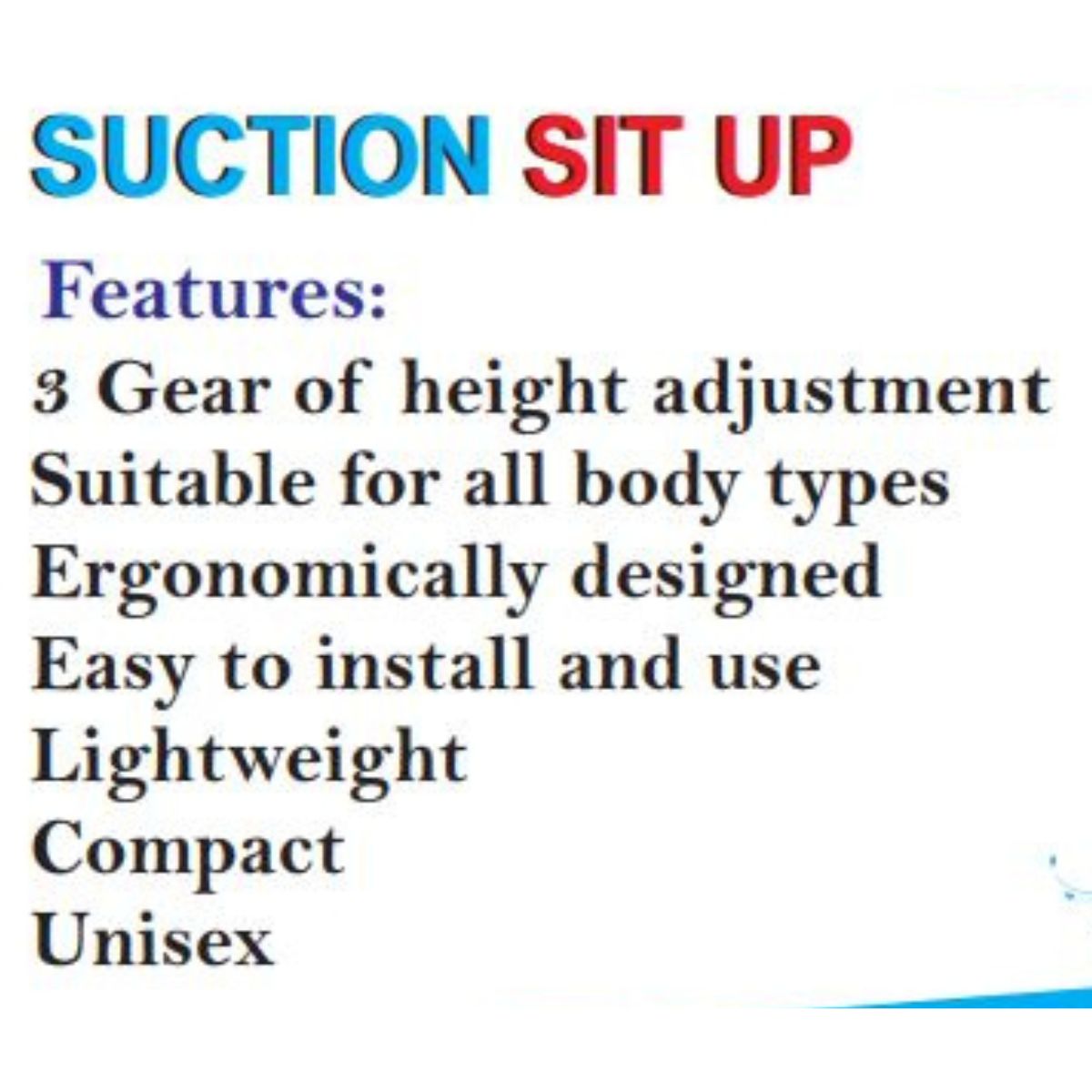 Suction Sit Ups (Assorted Color)