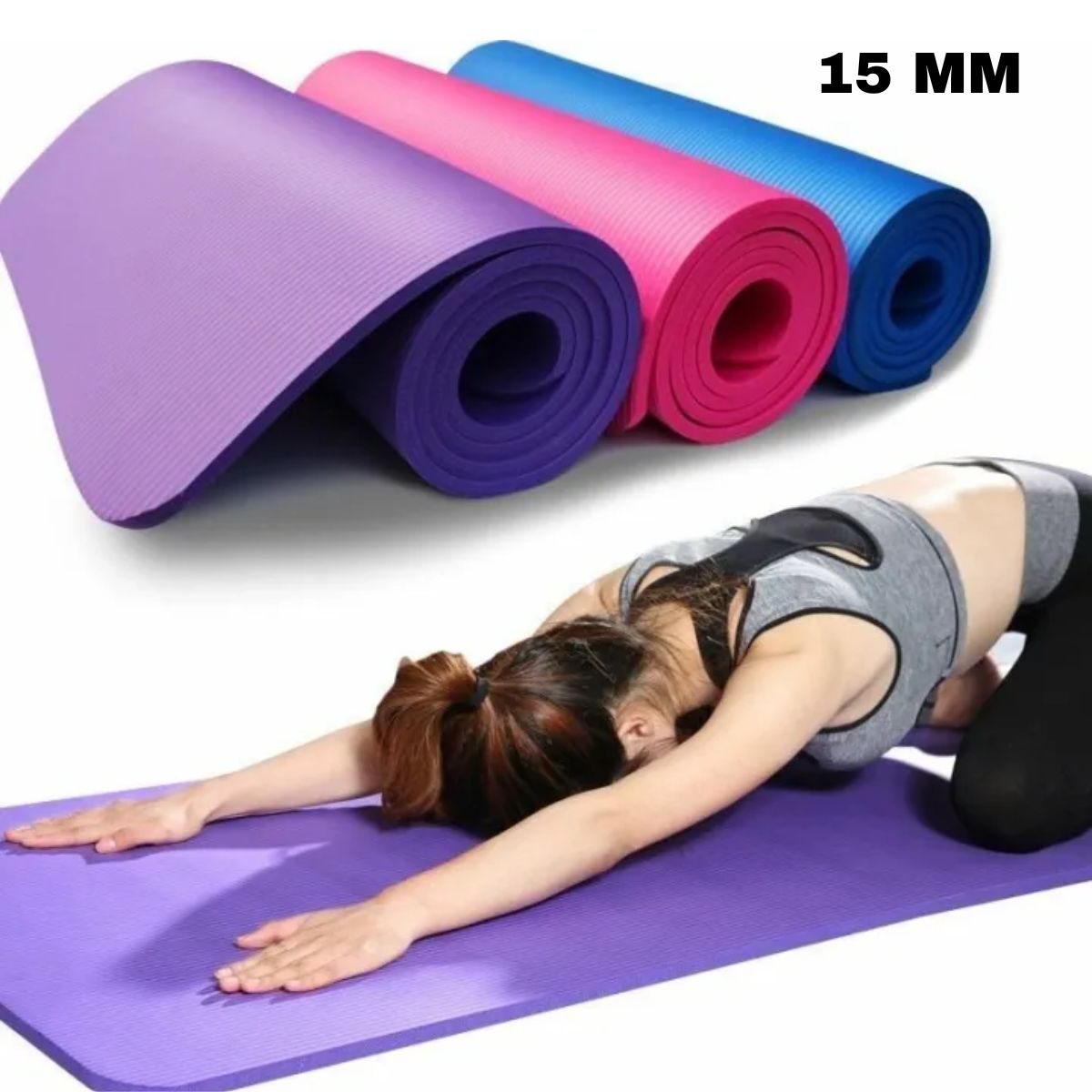 NBR Yoga Mat (Assorted Color)