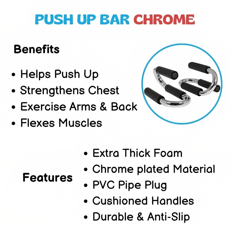 Push Up Bar Chrome