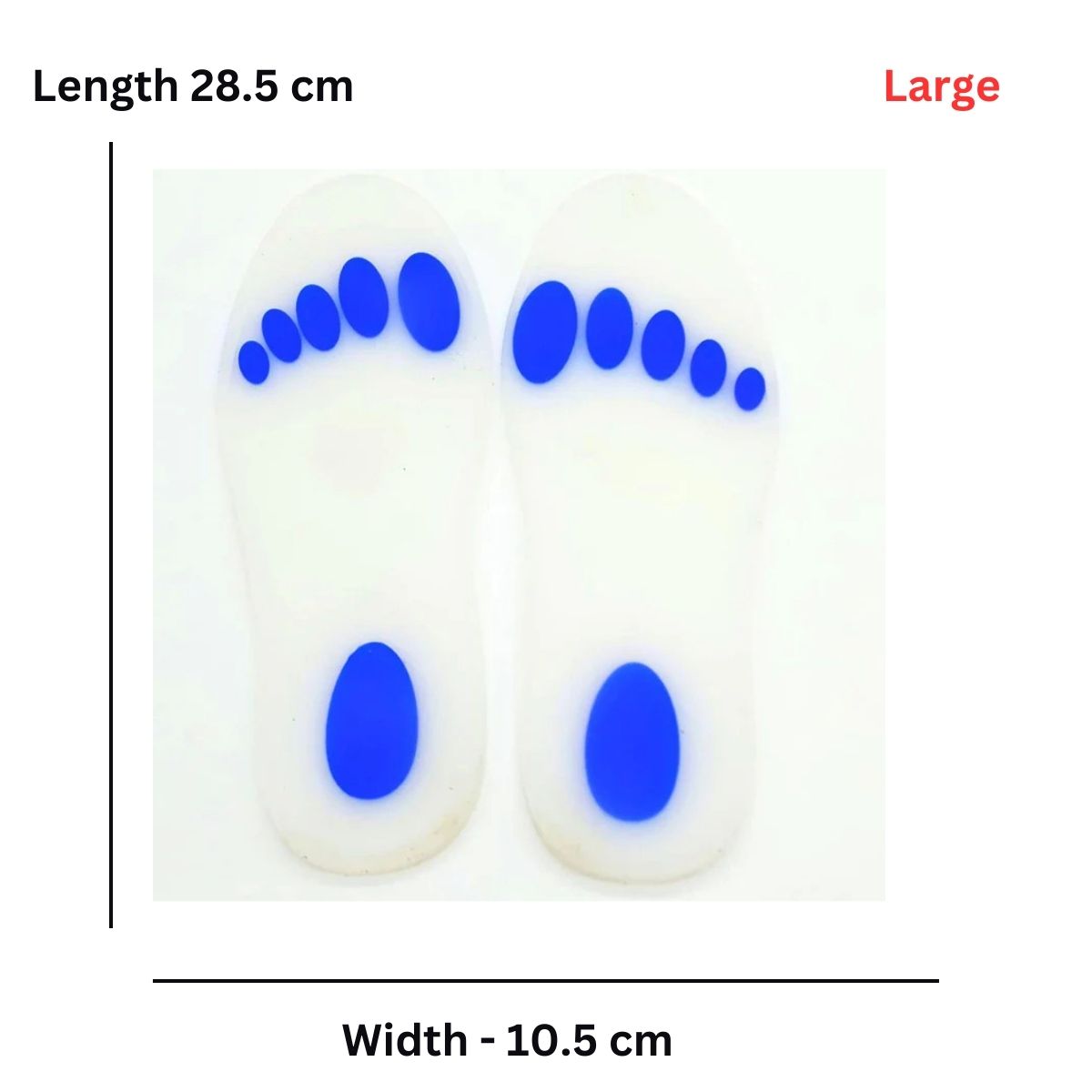 Foot Sole Silicone White
