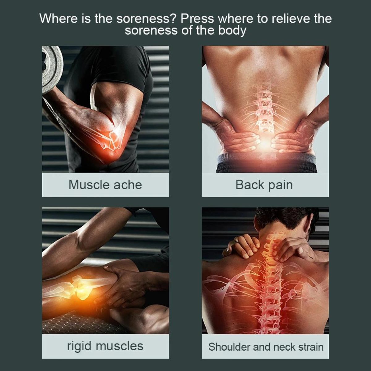 Physio Massage Gun with 8 attachments