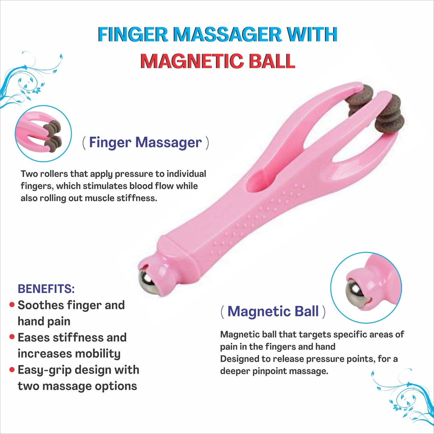 Finger Massager - Magnet (Assorted Color)
