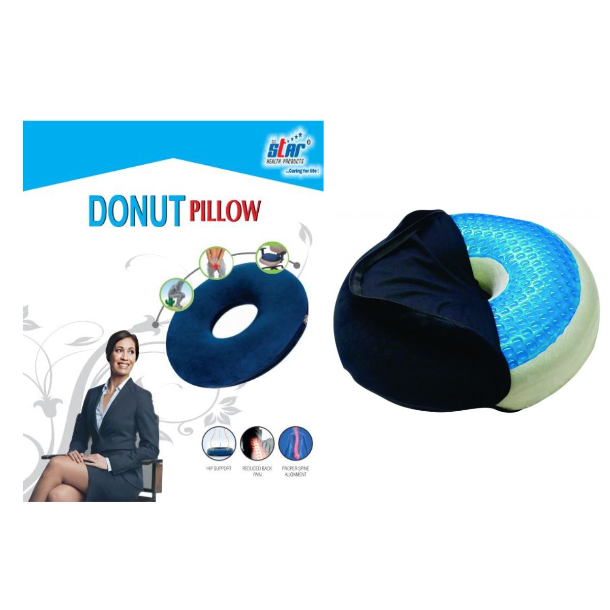 Ortho Sitting Pillow Round DLX (Assorted Color)